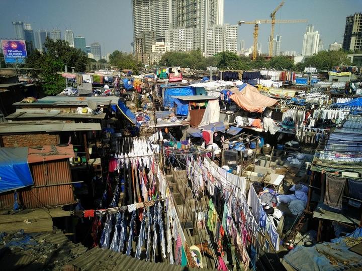 A slum laundry?