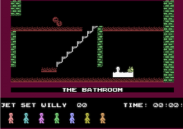 The bathroom in Jet Set Willy