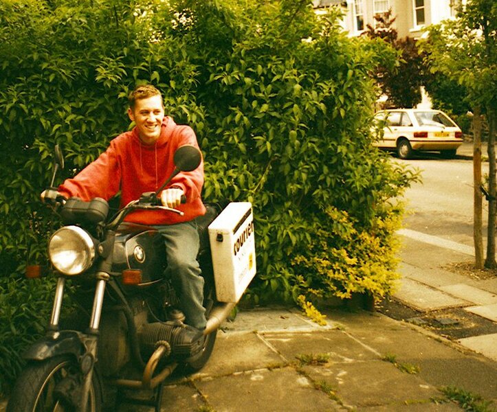 in 1993, when I worked for Courier Systems - On my old BMW when I worked for Courier Systems back in the 90s